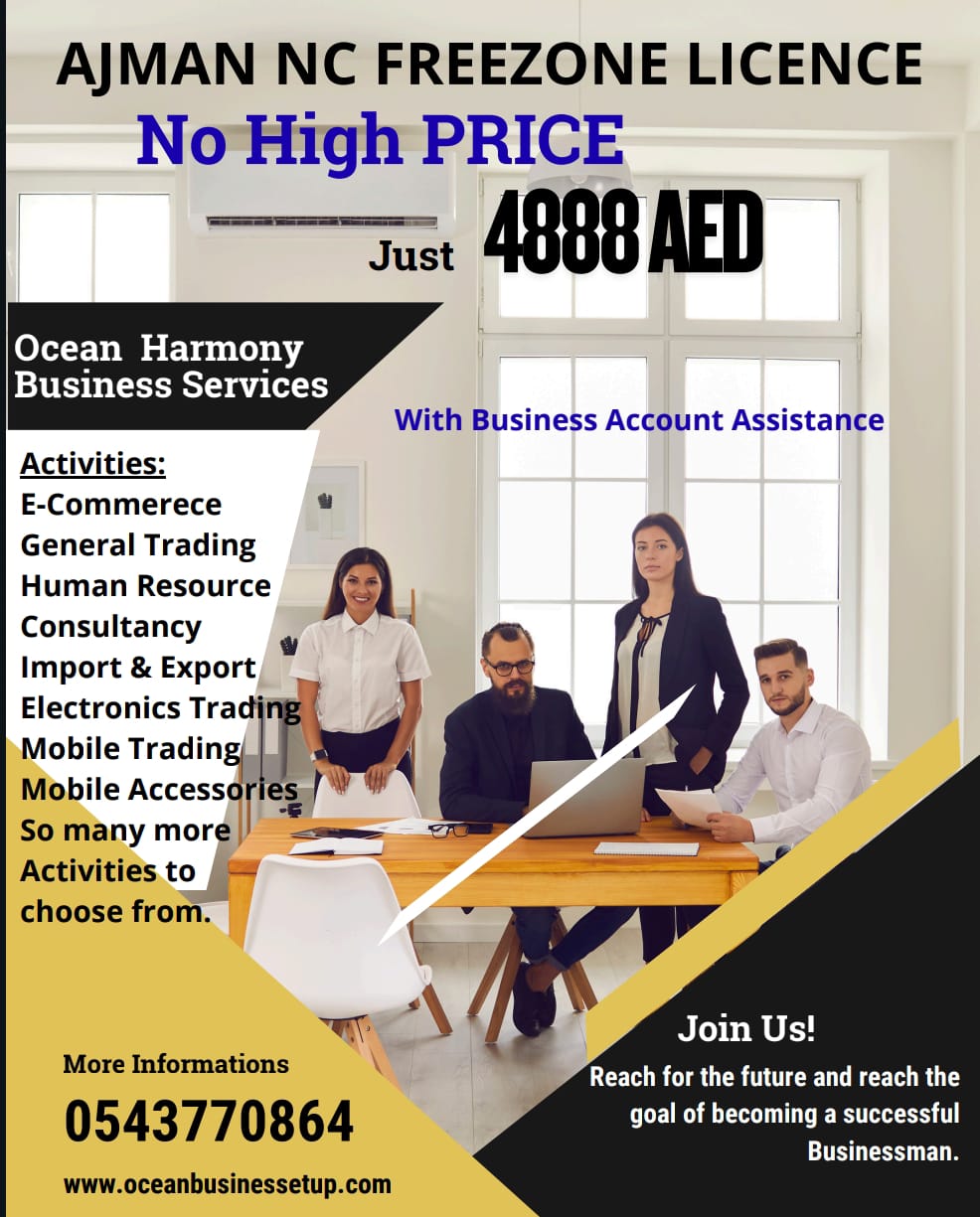 Ajman NC Free Zone Licence at Just AED 4,888 – Start Your UAE Business the Smart Way post thumbnail image